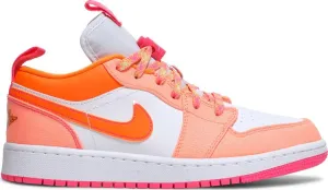 Air Jordan 1 Low Utility GS Crimson Pulse Orange