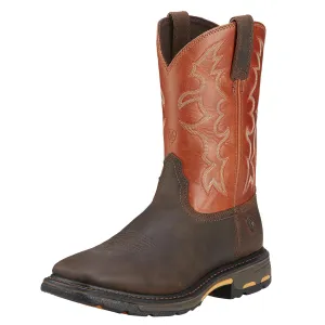 ARIAT MEN'S WORKHOG WIDE SQUARE TOE WORK BOOT- 10005888