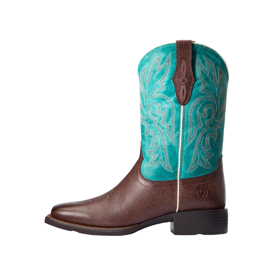 Ariat Women's Turquoise & Dark Cottage Cattle Drive Western Boots