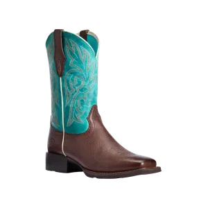 Ariat Women's Turquoise & Dark Cottage Cattle Drive Western Boots