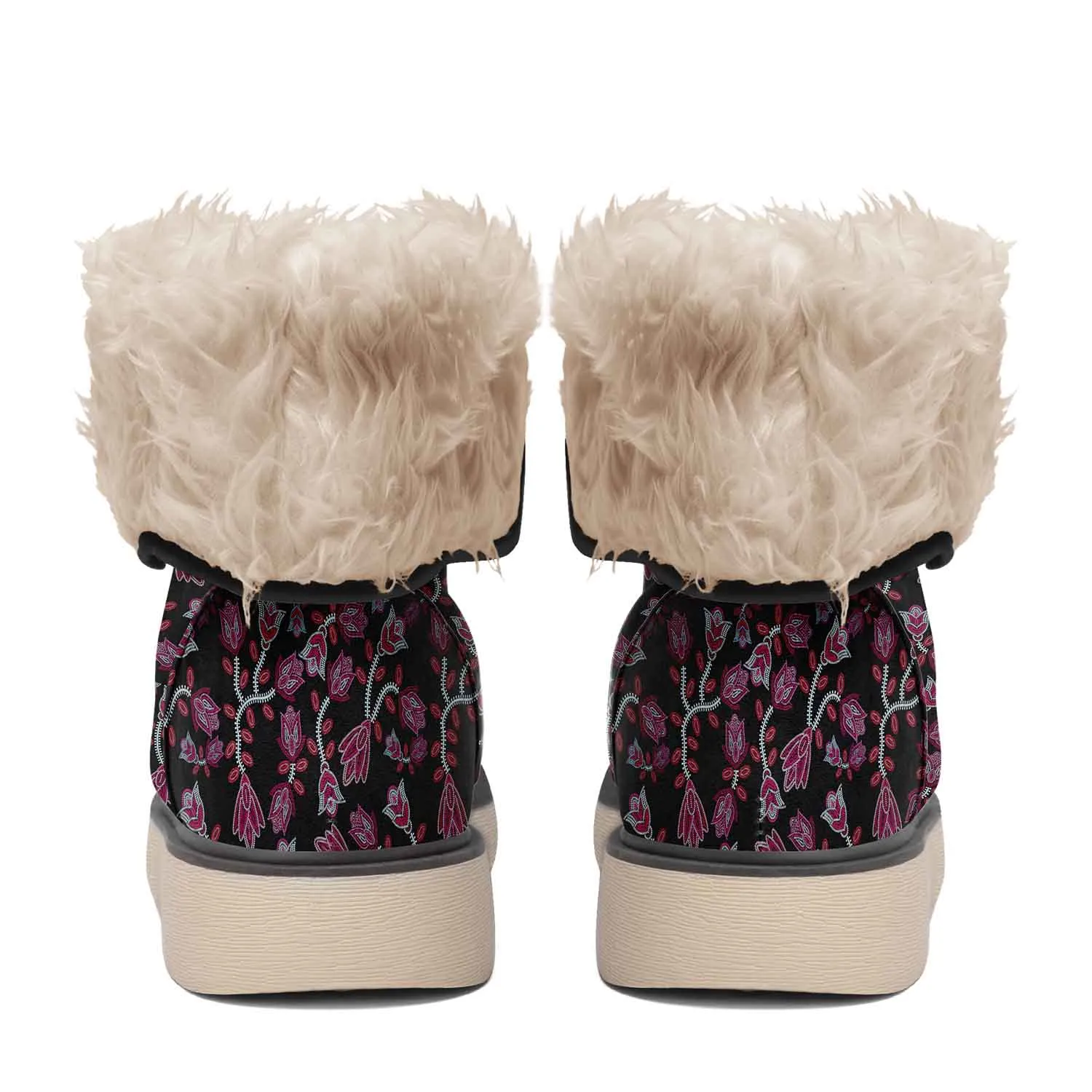 Beaded Pink Polar Winter Boots