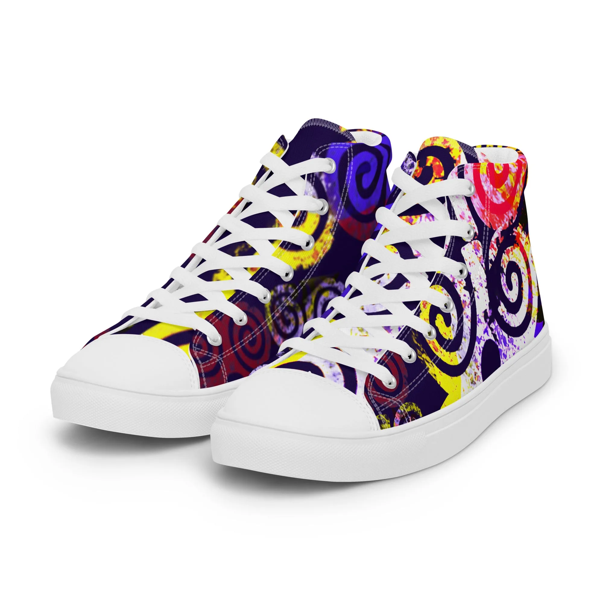 Bubalapa Spiral Women’s high top canvas shoes