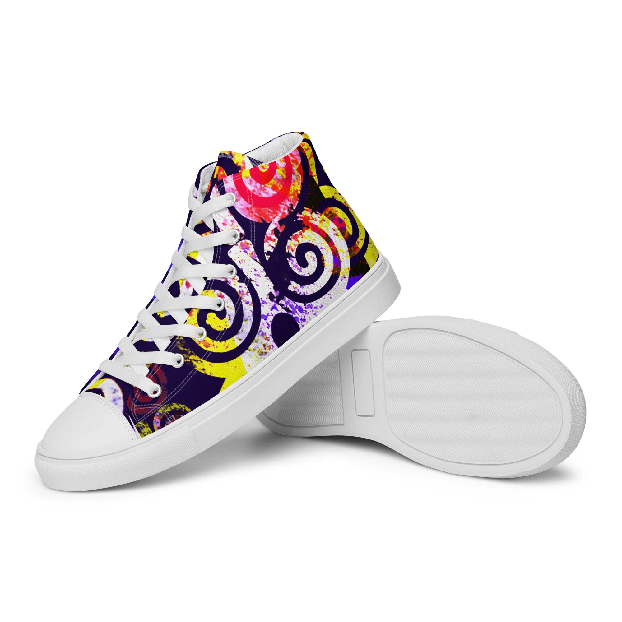 Bubalapa Spiral Women’s high top canvas shoes