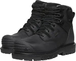 Camden 6" Waterproof Composite Toe KEEN Utility Work Shoes color Black/Black