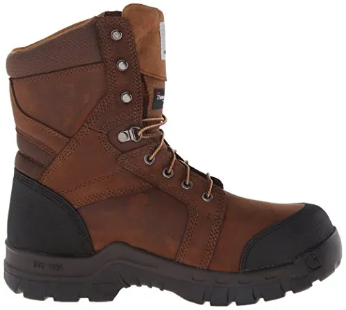 Carhartt CMF8389 Men's 8-inch Rugged Flex Insulated Waterproof Breathable Safety Toe Leather Work Boot