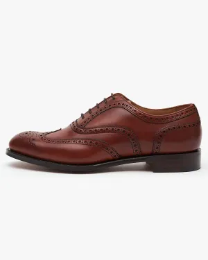 Cheaney Arthur III Oxford Brogue - Dark Leaf Burnished Calf Leather