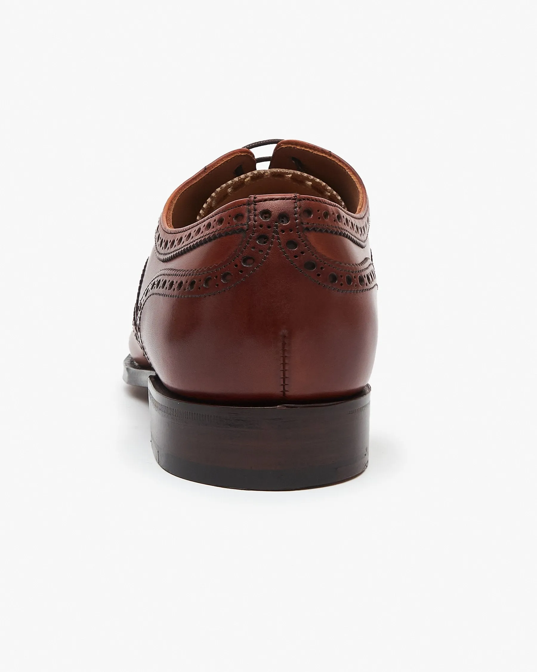 Cheaney Arthur III Oxford Brogue - Dark Leaf Burnished Calf Leather