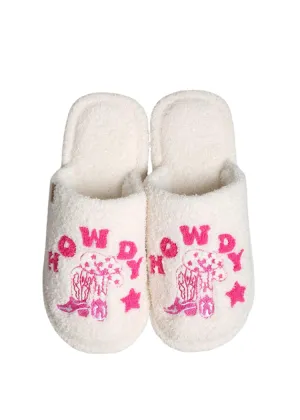 Cozy Howdy Cowboy Slippers