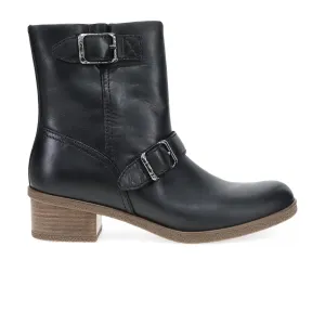 Dansko Delphine Mid Boot (Women) - Black Waterproof Burnished