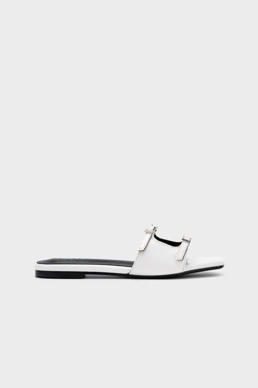 FAUX CROCO FLAT SLIDE