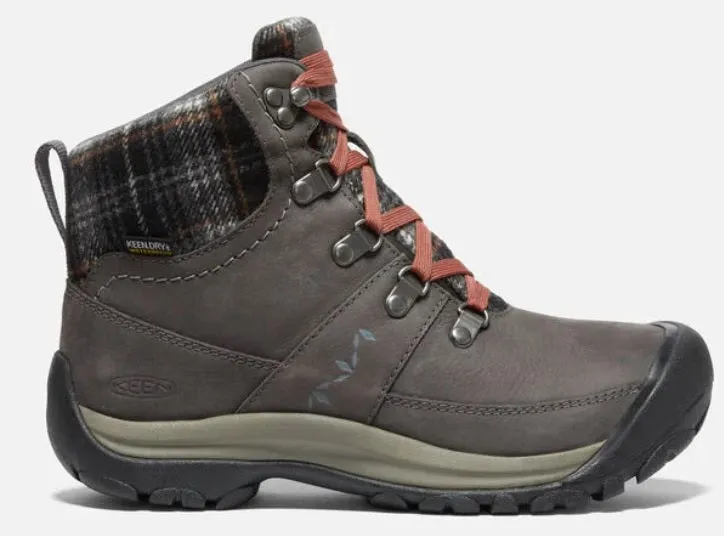 Keen Women's Kaci III Winter Mid Waterproof Magnet/Black Plaid 1026719