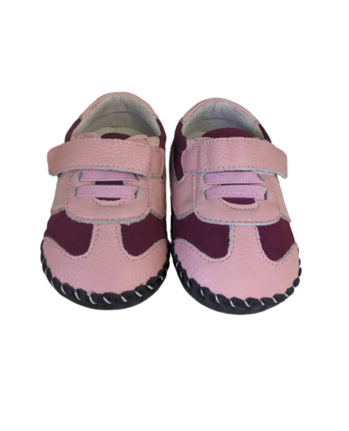 Little Chic Ben Pink Decorative  Laces Velcro  Baby Shoes