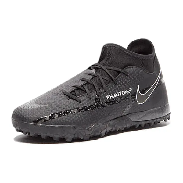 Nike Phantom GT2 Academy DF Turf Soccer Shoes (Black/Dark Smoke Grey)