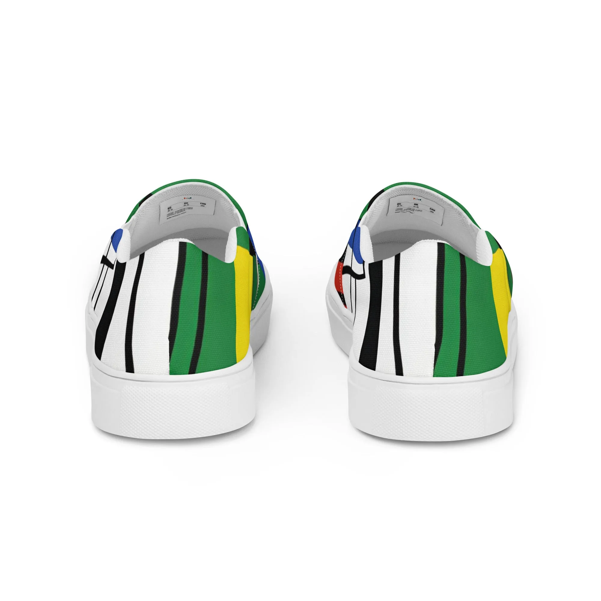 Piet Mondrian Shoes / Women’s slip-on canvas shoes / women art shoes / AI created