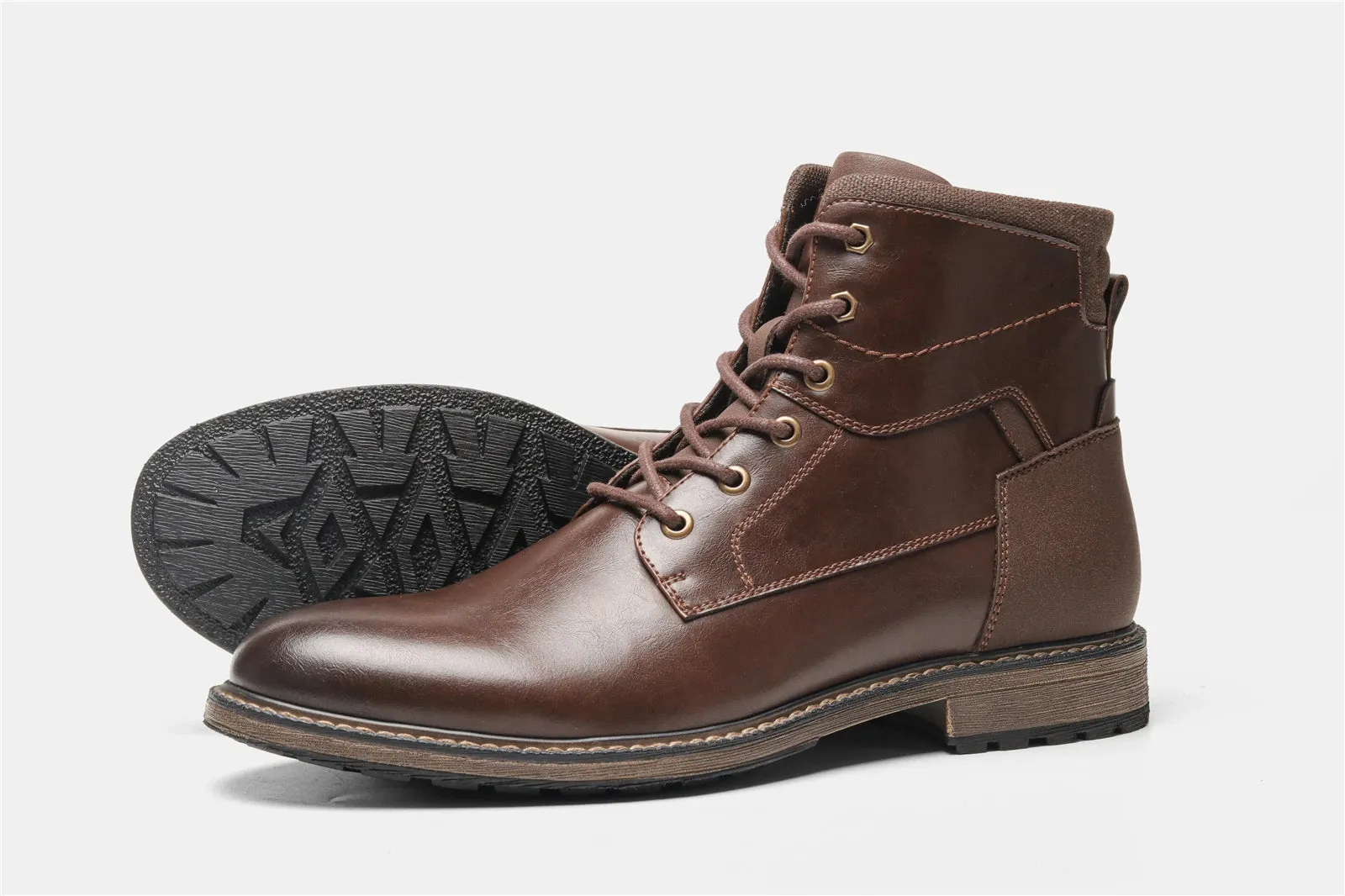 Retro british leather boots