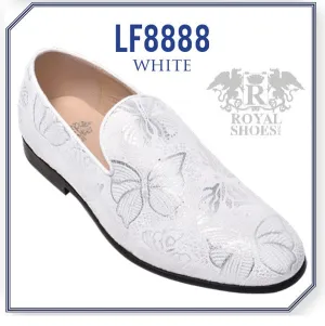 Royal Shoes White Floral Shoe 8888